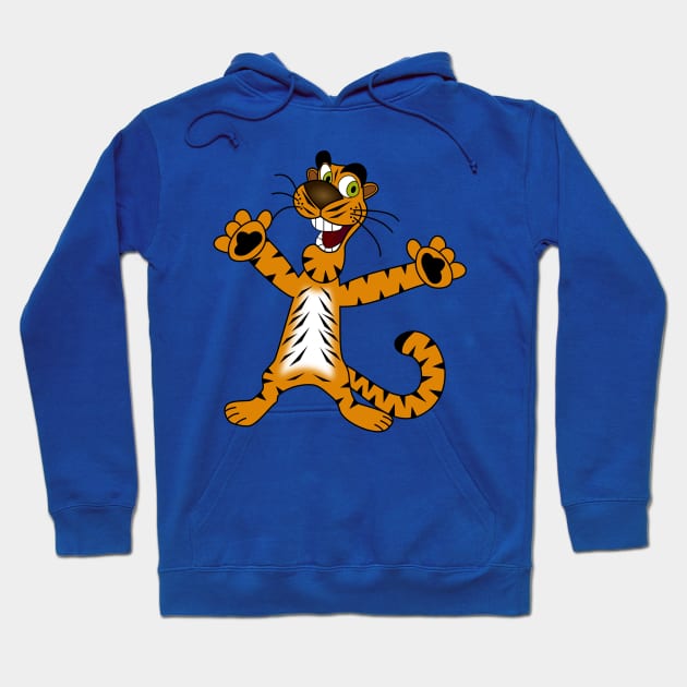 Happy Tiger Hoodie by DrDesign